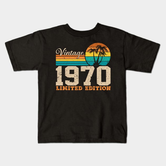 Made in 1970 Kids T-Shirt by Sabahmd